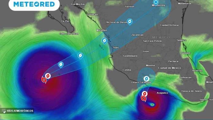 Dos ciclones impactan México; Lidia podría llegar hasta Monterrey