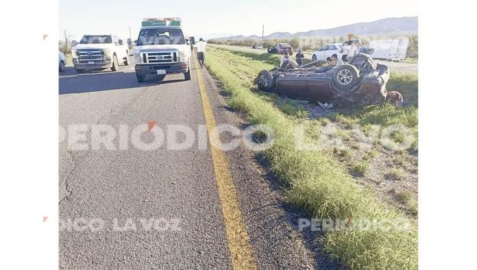 Vuelcan en la 57; iban para Piedras