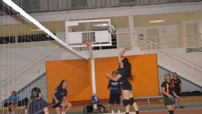 Galería deportiva en la temporada de voleibol