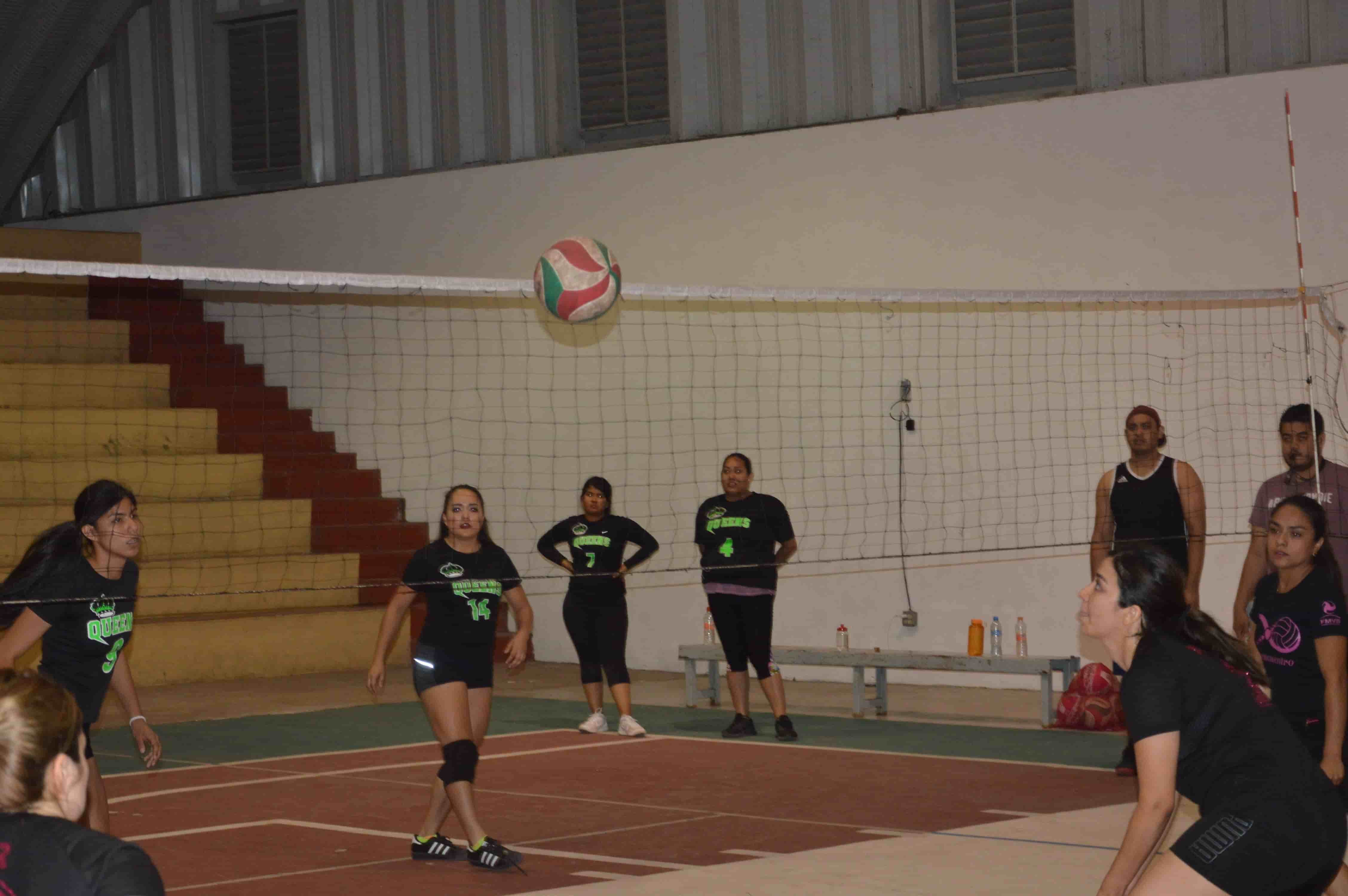 Galería deportiva en la temporada de voleibol