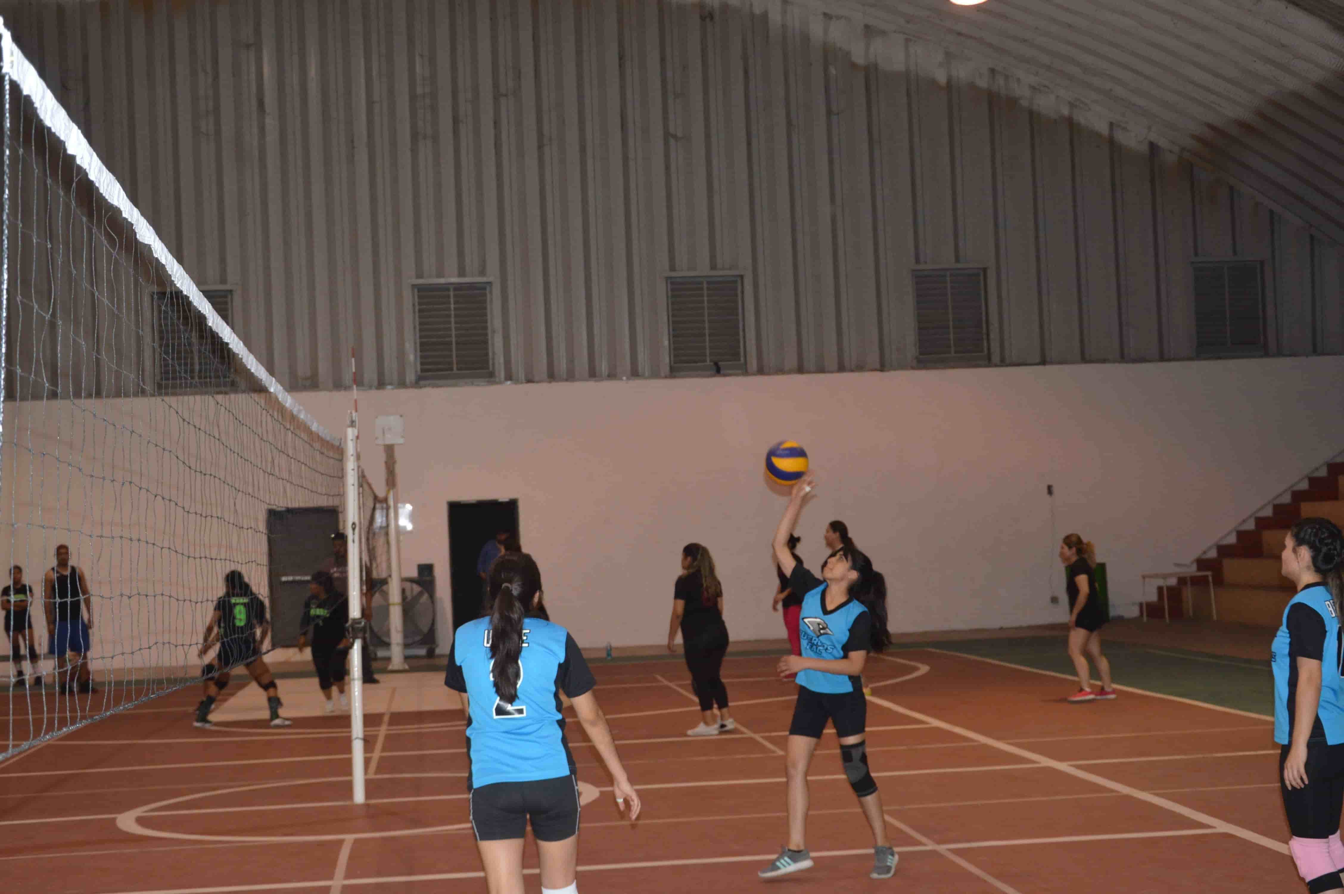 Galería deportiva en la temporada de voleibol