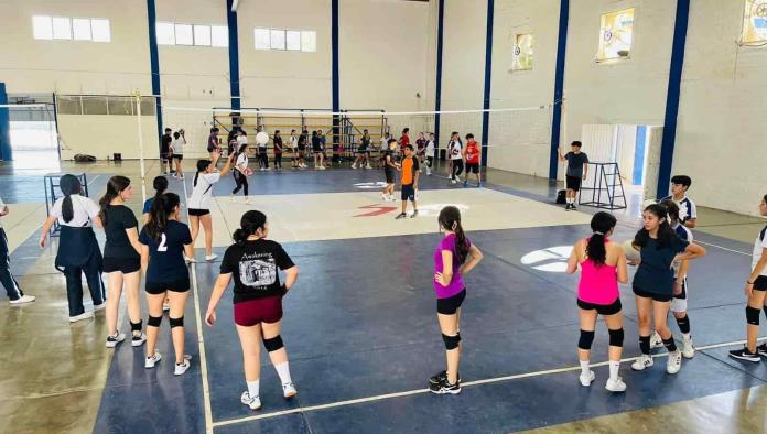 Continúan las actividades en academia de voleibol 