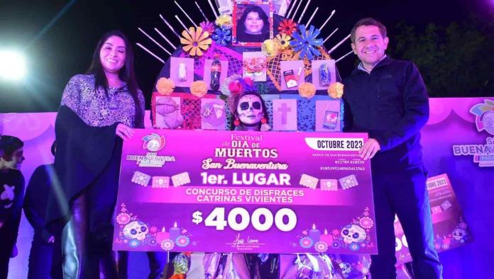 Realizan en San Buena concurso de catrinas