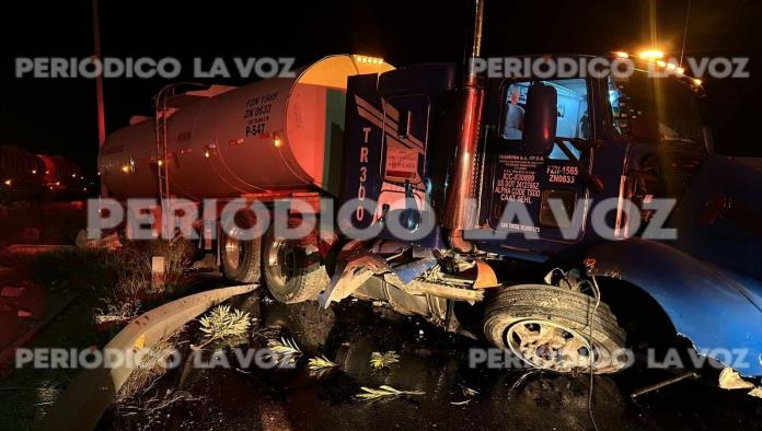 Le gana cansancio y choca pipa con Diesel