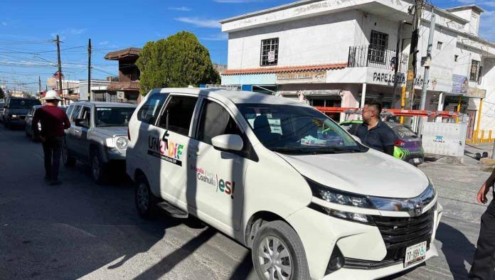 Se embarra por alcance contra unidad del Unedif
