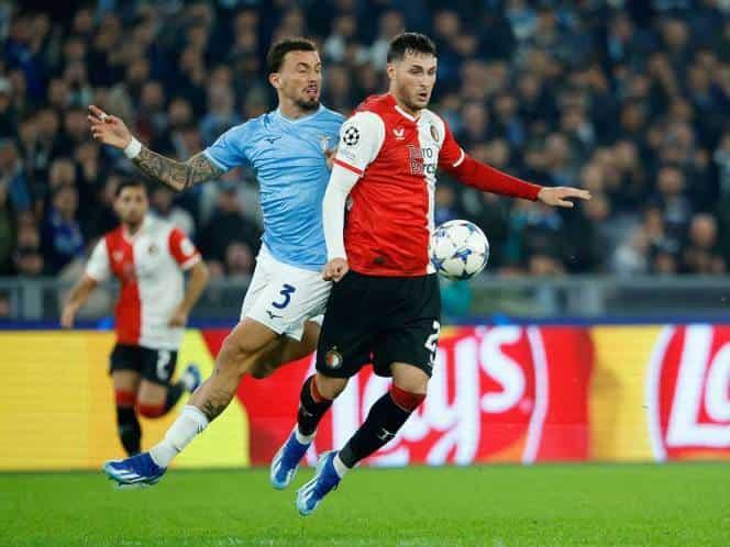 Lazio somete a Santiago Giménez y Feyenoord en Champions
