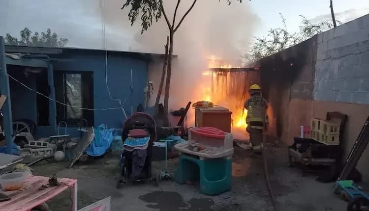 INCENDIO consume vivienda de la Nueva Imágen en PN
