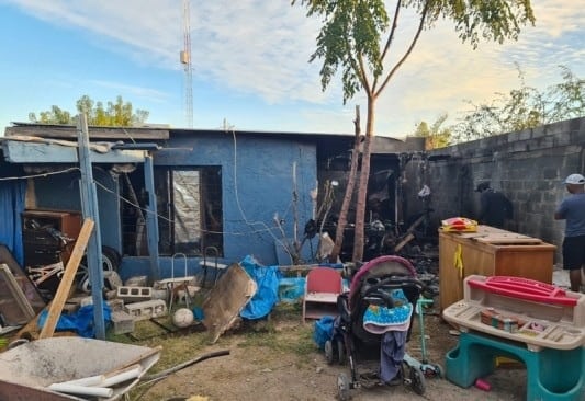 INCENDIO consume vivienda de la Nueva Imágen en PN