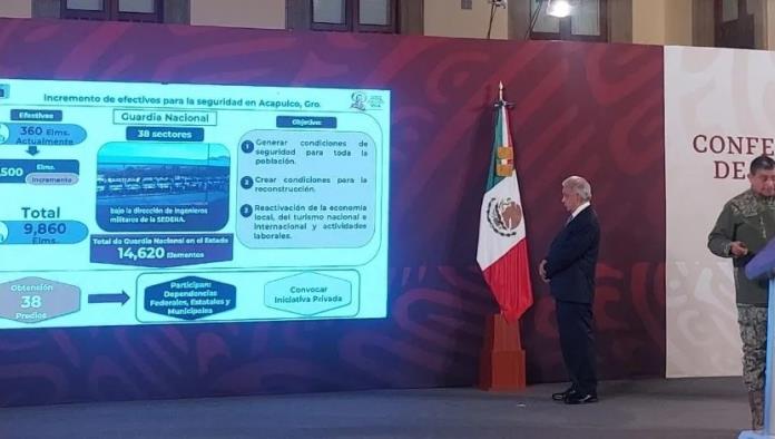 Aumentará en 9 mil 500 los efectivos de la GN en Acapulco anuncia  Sedena