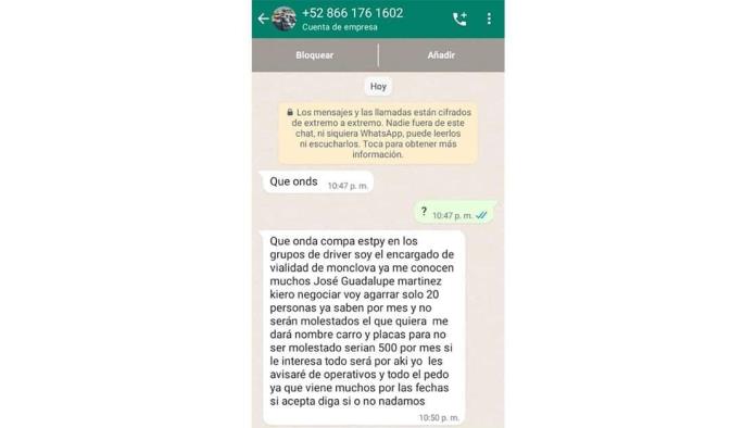 Inspector Extorsiona a InDrivers