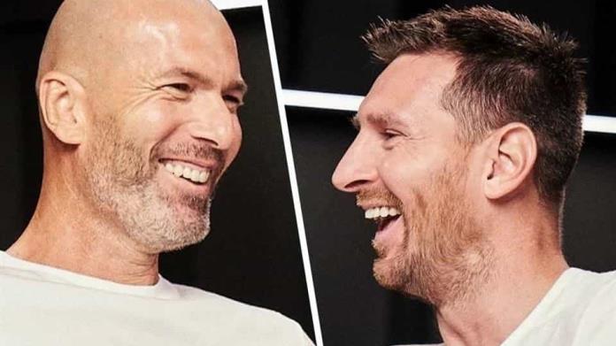 Se alaban Messi y Zidane en charla Se alaban Messi y Zidane en charla