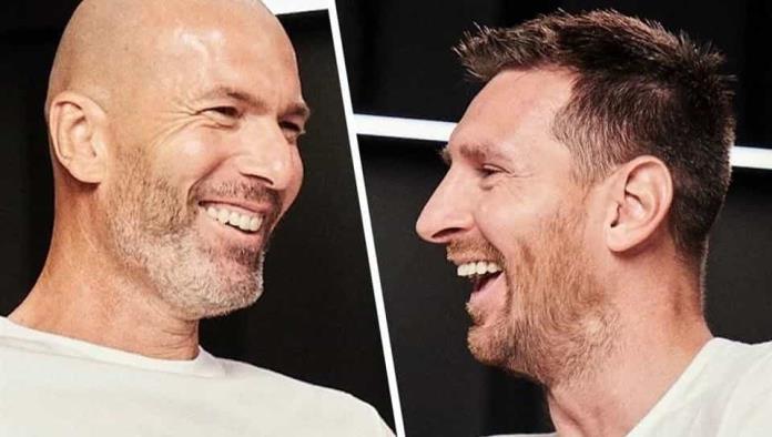 Se alaban Messi y Zidane en charla 