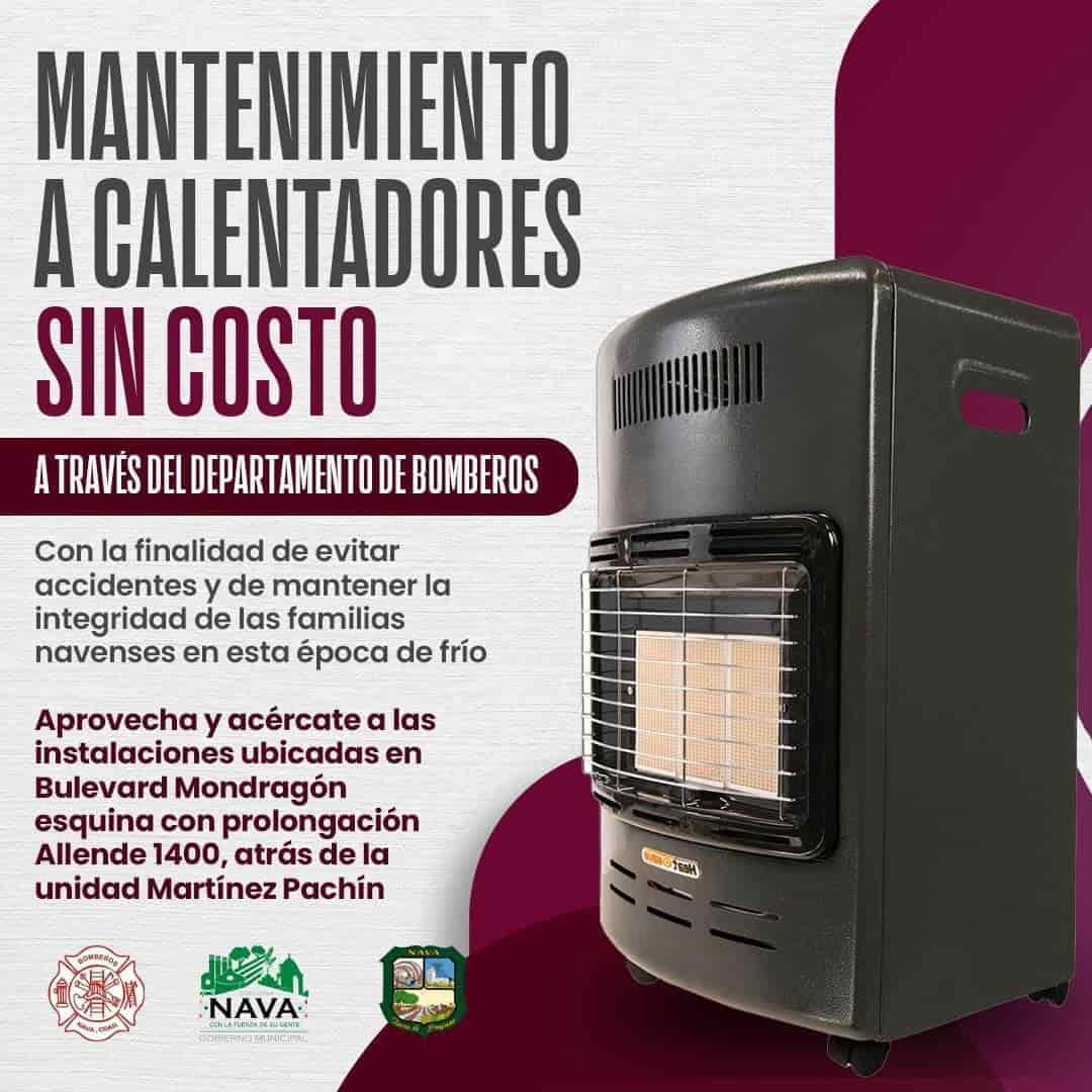 Comienzan el programa de MANTENIMIENTO a calentadores de gas en Nava