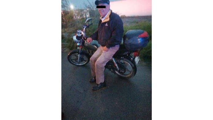 Derrapa motocicleta  vigilante de Castaños