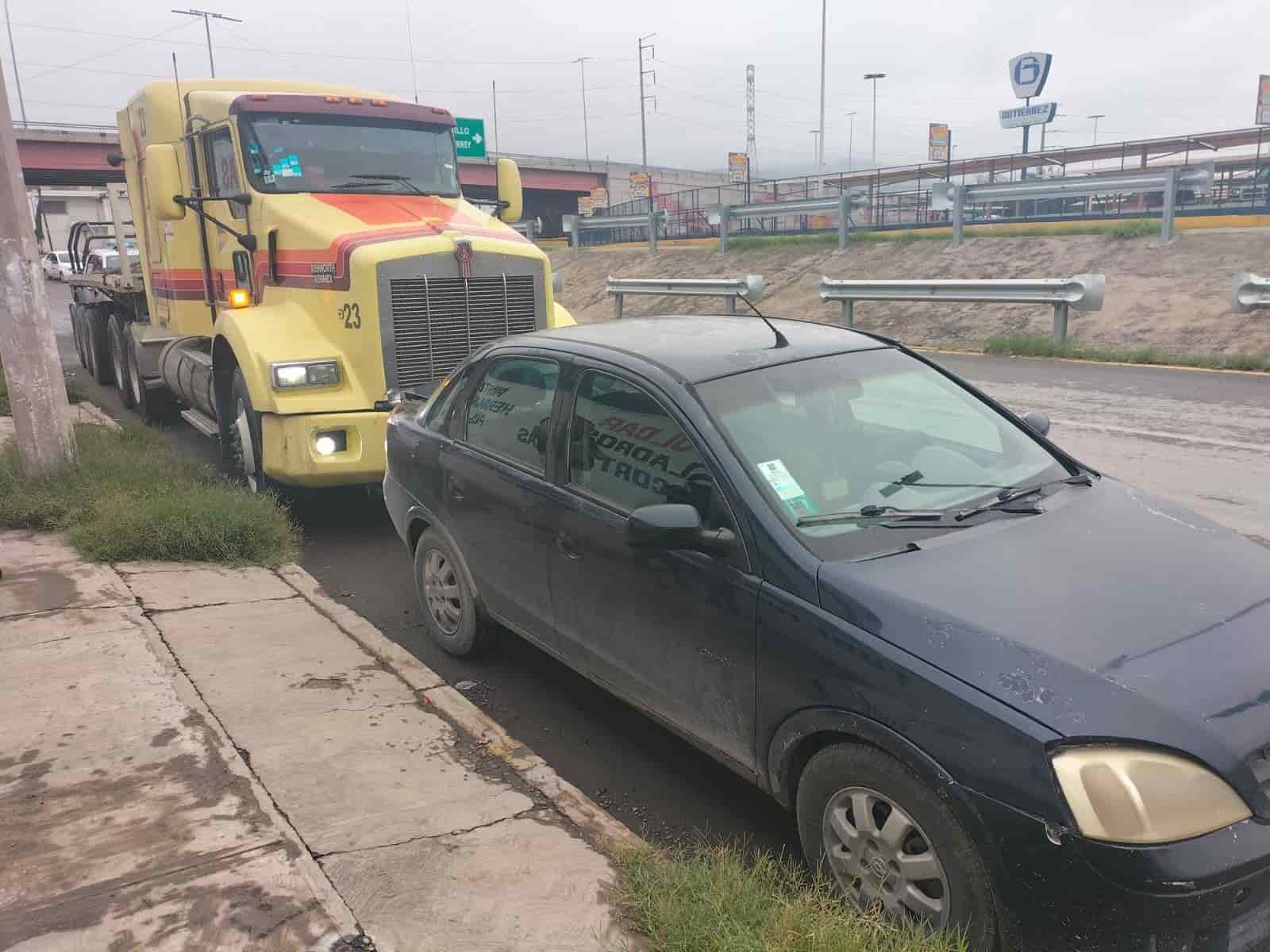 El choque por alcance se registró en el sector sur de la ciudad.