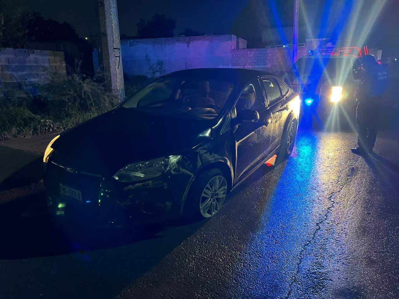 Arremanga troca por escapar de accidente