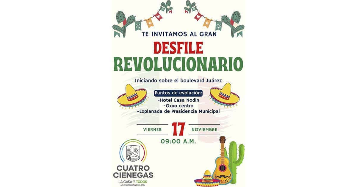 Invitan al desfile de la revolución Invitan al desfile de la revolución