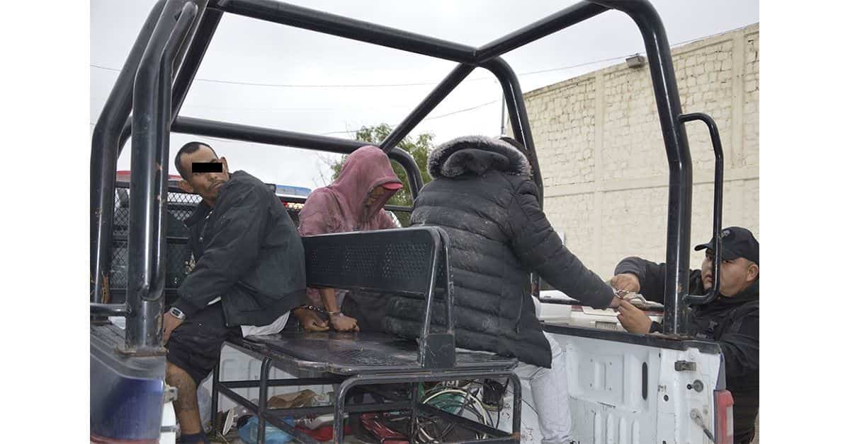 Detienen a tres en operativo ‘barrido’