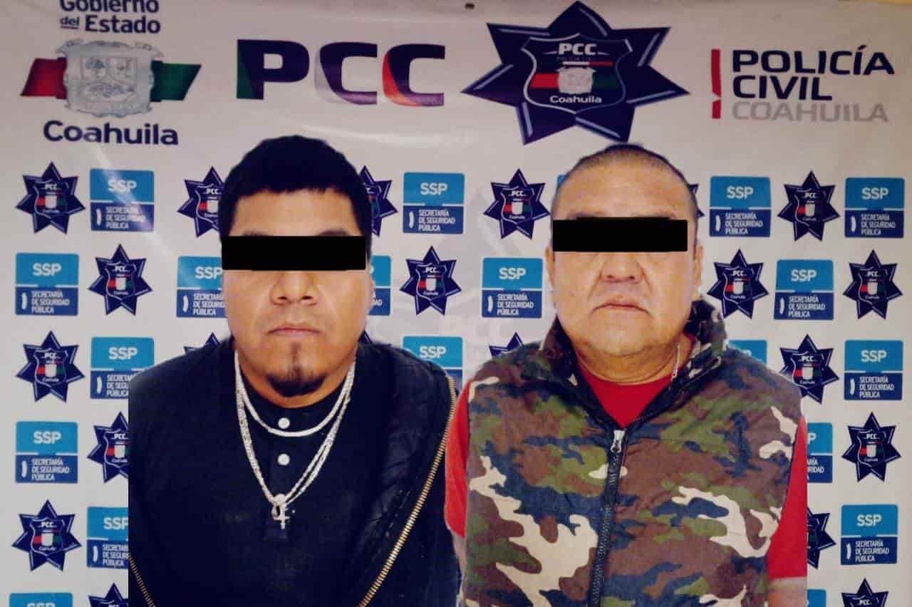 Detienen a dos con droga 
