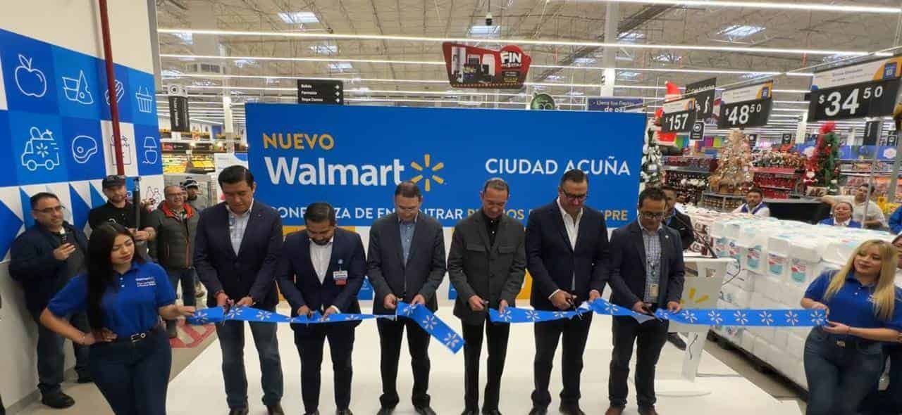 ¡CORTARON LISTÓN! Inauguran Walmart en Acuña  