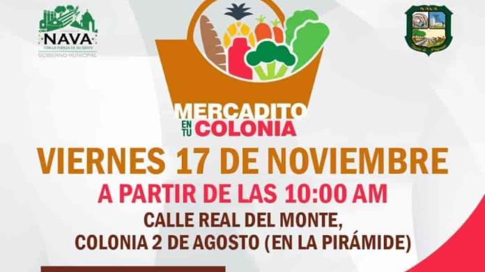 ENTÉRATE dónde estará Mercadito a tu Colonia este próximo viernes ENTÉRATE dónde estará Mercadito a tu Colonia este próximo viernes