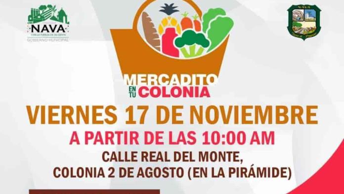 ENTÉRATE dónde estará Mercadito a tu Colonia este próximo viernes