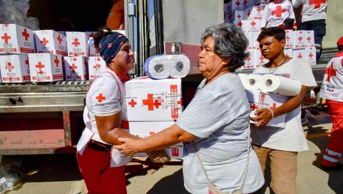 Se agota las despensas de la Cruz Roja en Acapulco