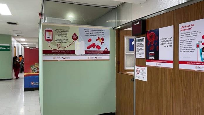NO HAY SERVICIO DE BANCO DE SANGRE EN CLÍNICA IMSS DE MONCLOVA