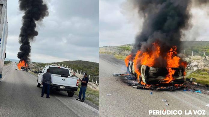 Se INCENDIA CAMIONETA en la Carretera Premier Se INCENDIA CAMIONETA en la Carretera Premier