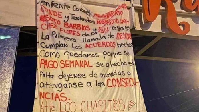 Los Chapitos amenazan a la Guardia Nacional por inclumplir trato