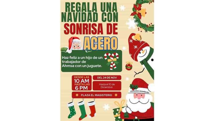 Colectarán juguetes para hijos de AHMSA