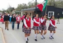 Policía Civil Coahuila participa en el desfile cívico del municipio de Jimenez y Acuña.