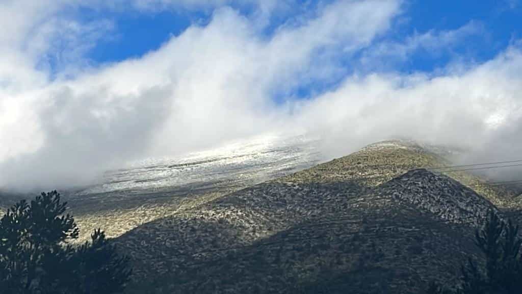 Arteaga se cubre de blanco y deja hermosas postales