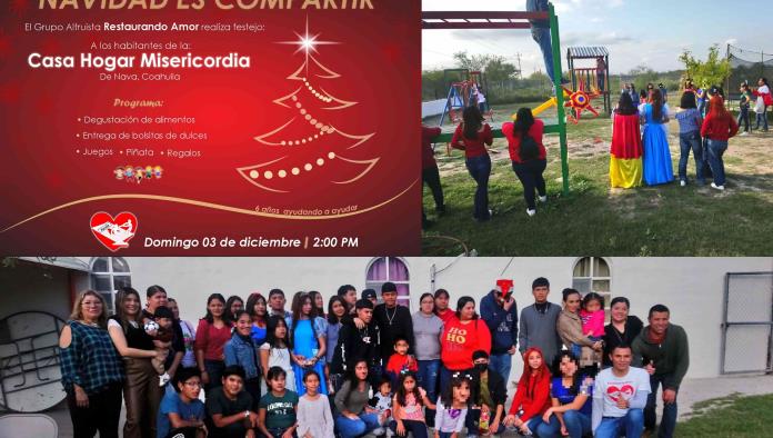 Preparan FESTEJO navideño para la Casa Hogar Misericordia de Nava