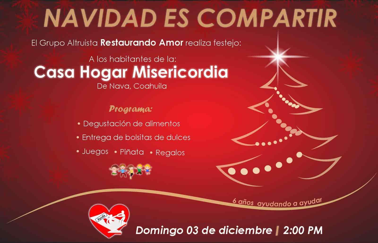 Preparan FESTEJO navideño para la Casa Hogar Misericordia de Nava