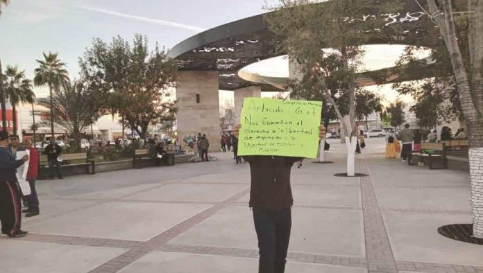 Protestan obreros de Altos Hornos