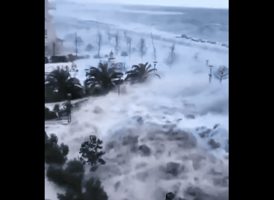 Tormenta historia golpea el sur de Ucrania y Rusia