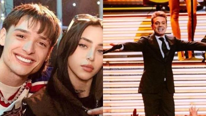 Luis Miguel saluda a Peso Pluma y a Nicki Nicole en pleno concierto en CDMX