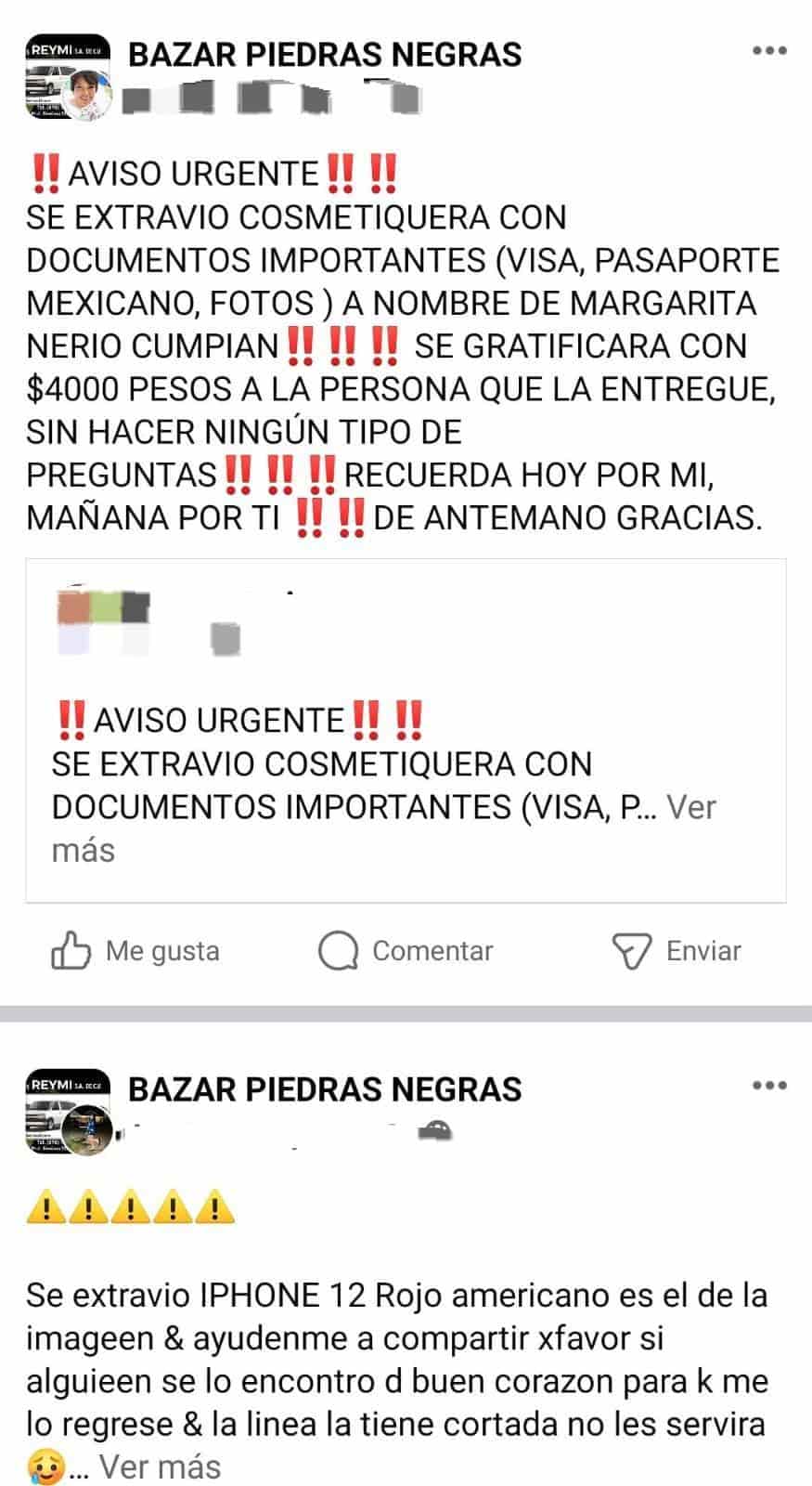 Aumentan publicaciones de objetos extraviados en redes sociales 