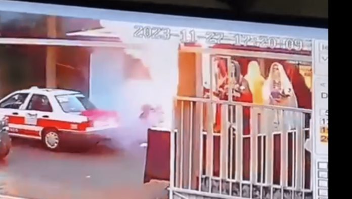 Potente explosión sacude procesión de fieles a la Santa Muerte