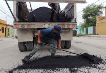 Arrecian bacheo
