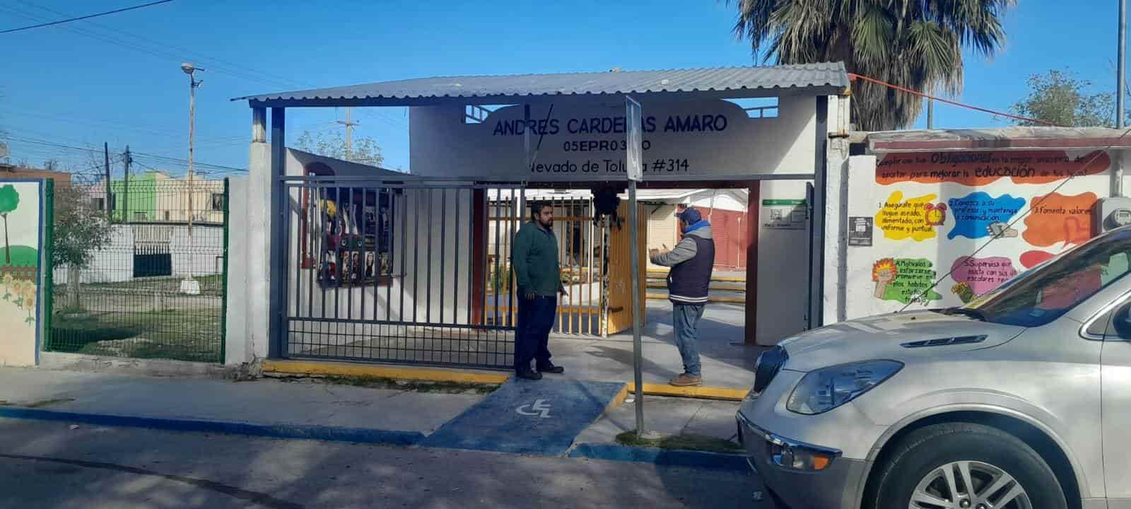 Se beneficia escuela Andrés Cárdenas A