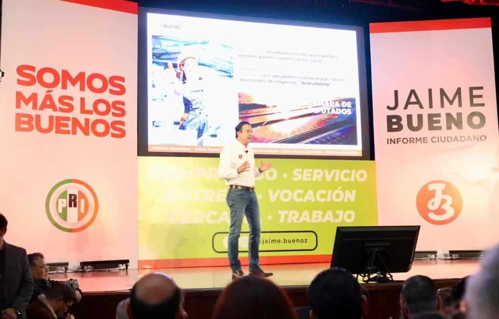 Rinde informe Jaime Bueno