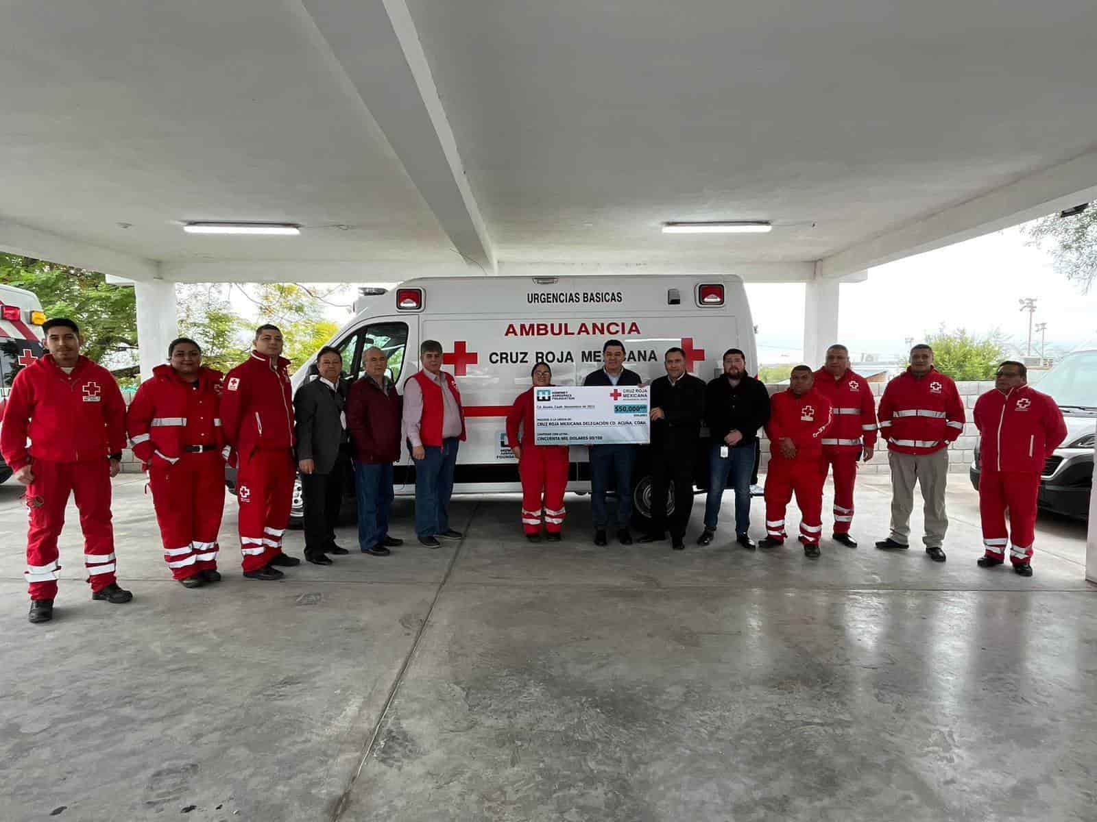 ¡Excelente donación! Cruz Roja recibe nueva ambulancia