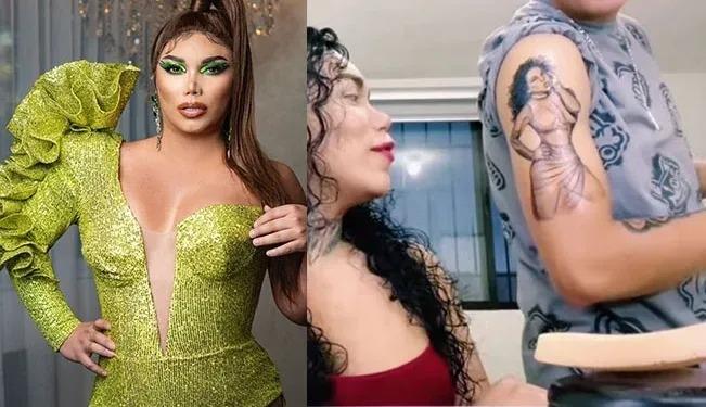 ¡Y soporten!: el novio de Paola Suárez se tatúa a la “Perdida” en el brazo