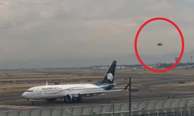 Captan un ovni sobrevolando el Aeropuerto Internacional de la Ciudad de México