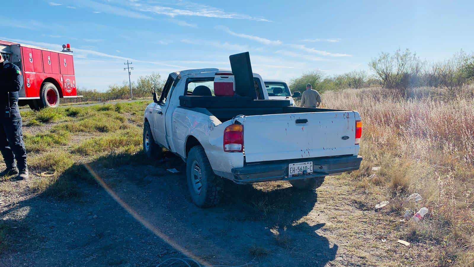 Hombre SALIÓ DISPARADO tras una VOLCADURA en el tramo Río Bravo-Allende