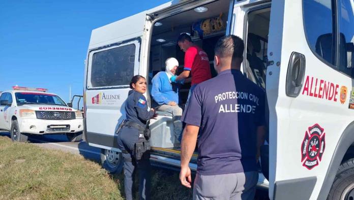 Hombre SALIÓ DISPARADO tras una VOLCADURA en el tramo Río Bravo-Allende