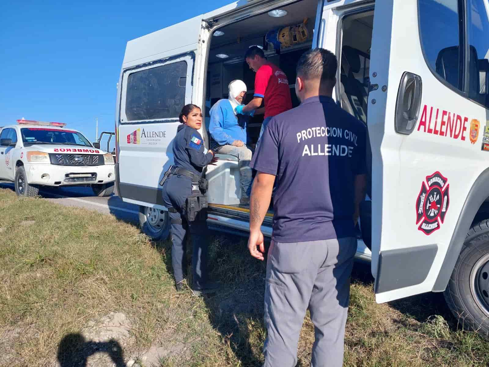 Hombre SALIÓ DISPARADO tras una VOLCADURA en el tramo Río Bravo-Allende