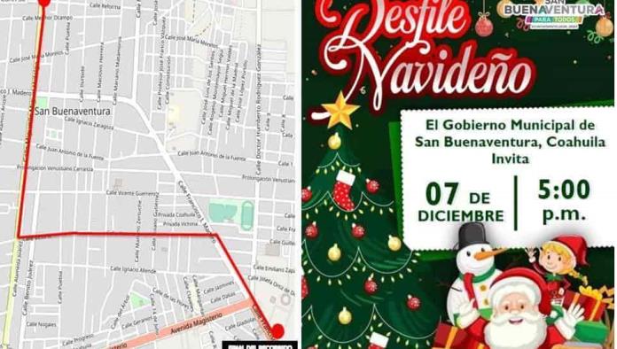 Hoy en San Buena es el desfile navideño